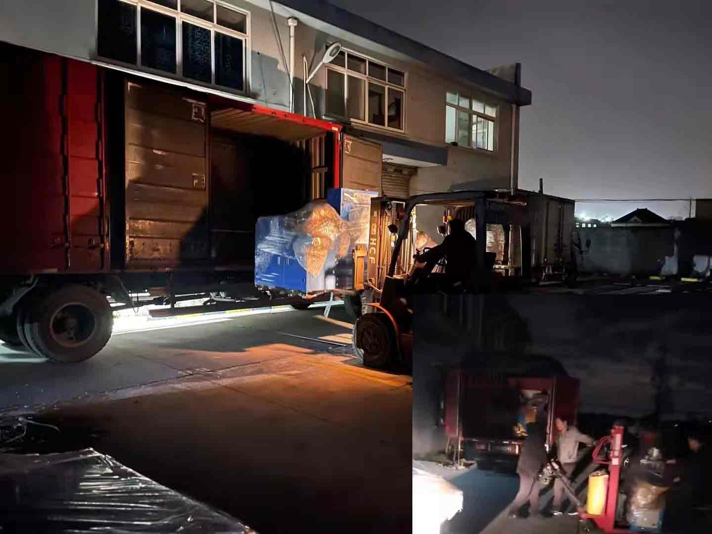 5臺全自動型材切割機各尋其主，又是一個加班發(fā)貨的晚上