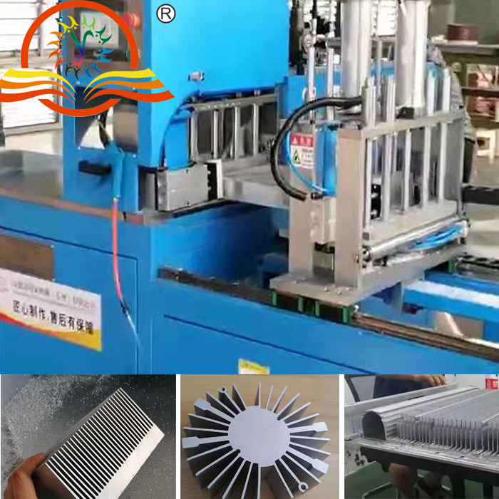 【無錫】鋁型材切割機450切割散熱器，當天試切即刻達成合作